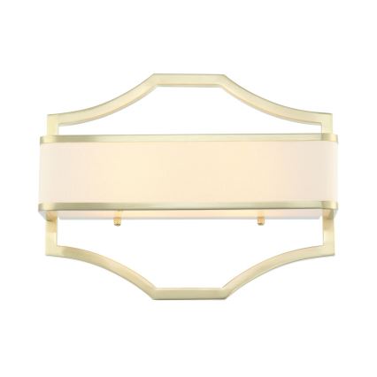 Open Design OR84511 - Zidna svjetiljka GERDO 2xE14/12W/230V mesing/bijela