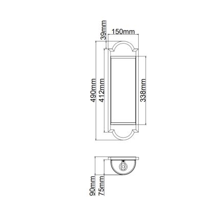 Open Design OR84528 - Zidna svjetiljka LIBERO 2xE14/12W/230V sjajni krom