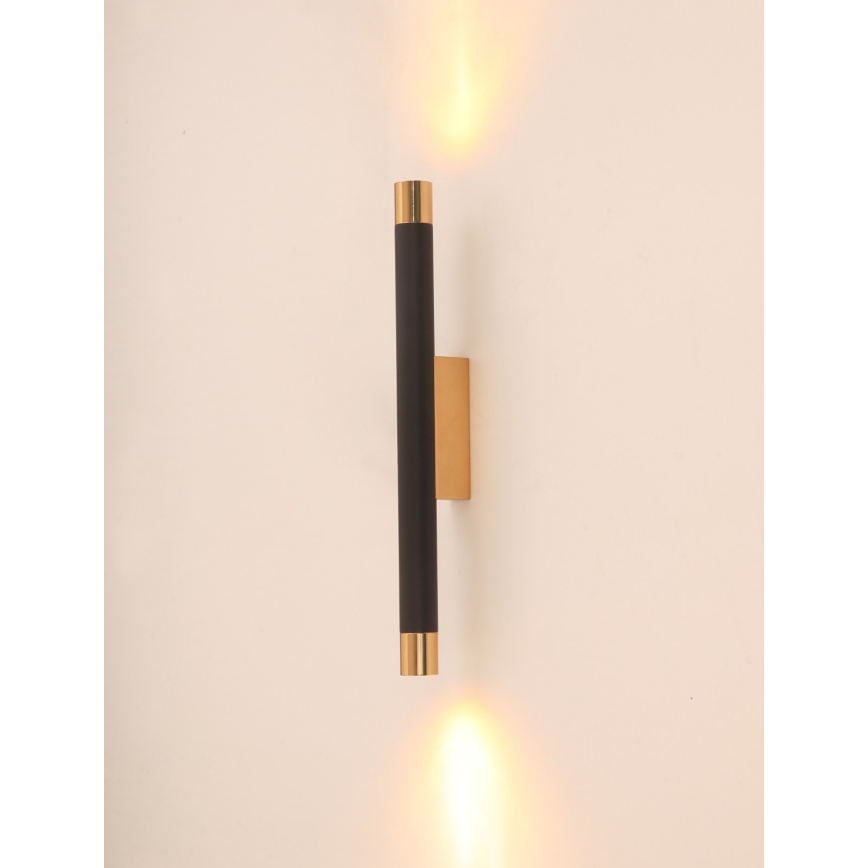 Open Design OR84573 - Zidno svjetlo Q 2xG9/3,5W/230V crno/zlatno