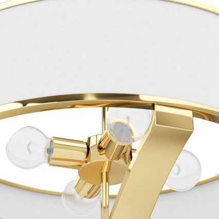 Open Design OR84825 - Visilica na štapu GERDO 4xE27/12W/230V zlatna/bijela