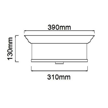 Open Design OR84863 - Stropna svjetiljka FAMBURO 3xE14/12W/230V, promjer 31 cm, sjajni krom