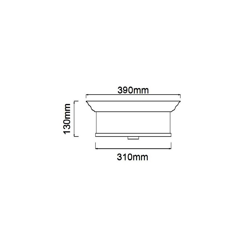Open Design OR84863 - Stropna svjetiljka FAMBURO 3xE14/12W/230V, promjer 31 cm, sjajni krom
