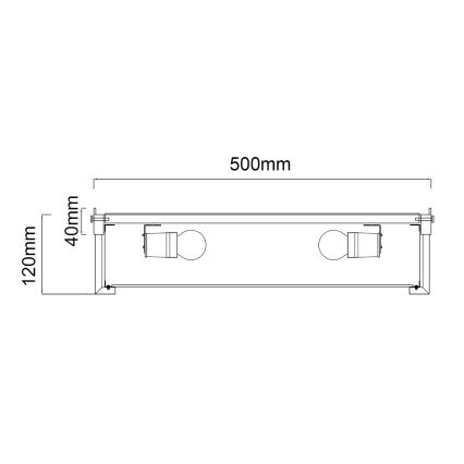 Open Design OR84924 - Stropna svjetiljka ROMI 4xE14/12W/230V Ø 50 cm sjajni krom