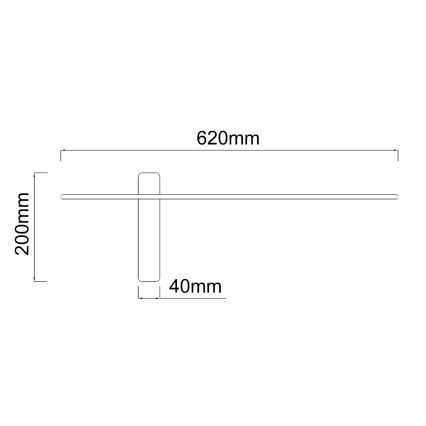 Open Design OR85082 - LED zidna svjetiljka BENE LED/7W/230V 62 cm zlatna