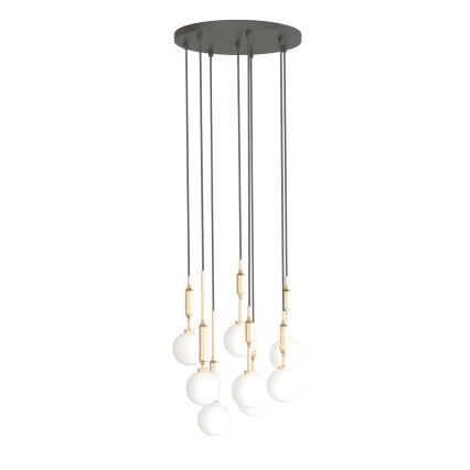 Open Design OR85334 - Luster na lanku ERO 8xG9/8W/230V zlatni