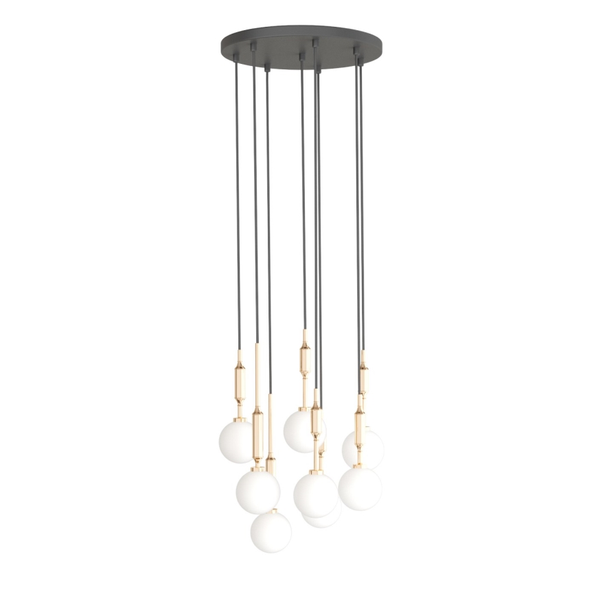 Open Design OR85334 - Luster na lanku ERO 8xG9/8W/230V zlatni