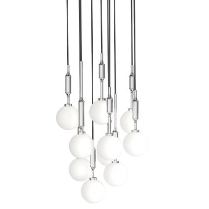 Open Design OR85358 - Luster na sajli ERO 10xG9/8W/230V sjajni krom