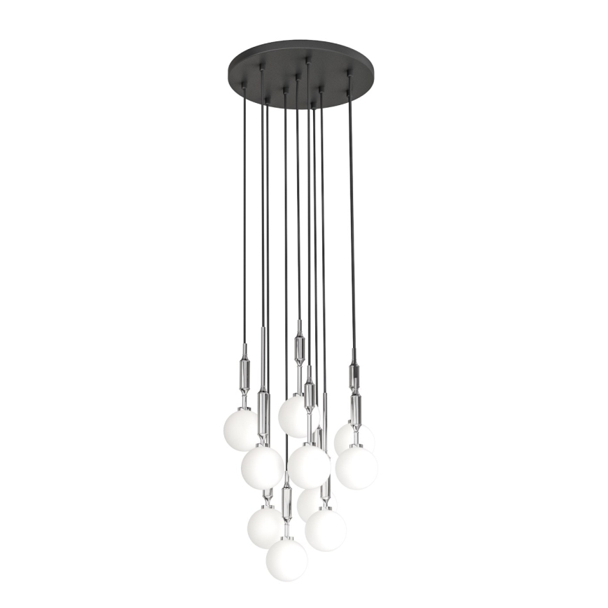 Open Design OR85358 - Luster na sajli ERO 10xG9/8W/230V sjajni krom