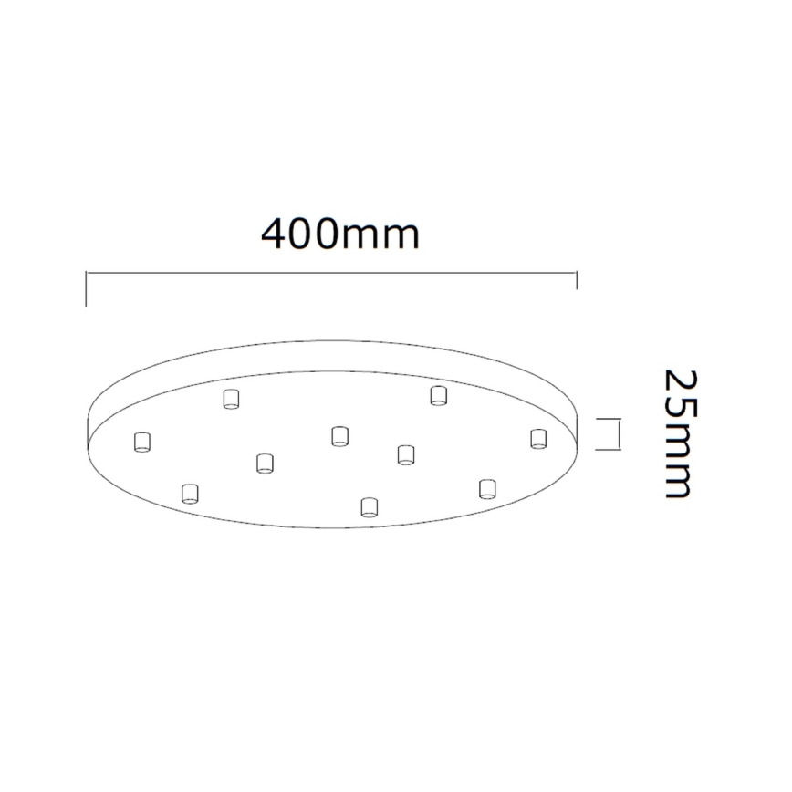 Open Design OR85358 - Luster na sajli ERO 10xG9/8W/230V sjajni krom
