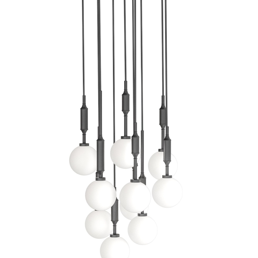 Open Design OR85372 - Ovjesni luster na sajli ERO 10xG9/8W/230V crni