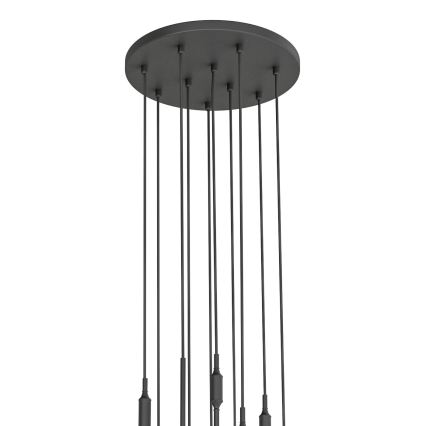 Open Design OR85372 - Ovjesni luster na sajli ERO 10xG9/8W/230V crni
