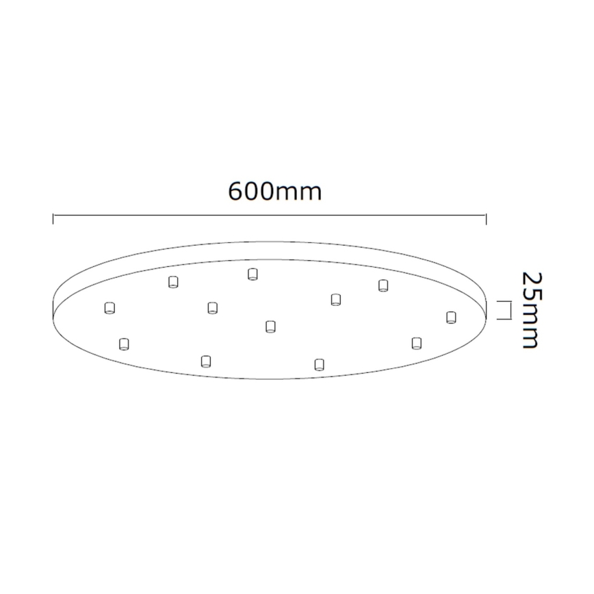 Open Design OR85389 - Luster na sajli ERO 12xG9/8W/230V sjajni krom