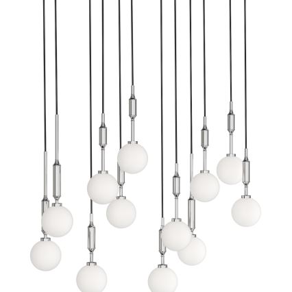 Open Design OR85440 - Luster na sajli ERO 12xG9/8W/230V sjajni krom