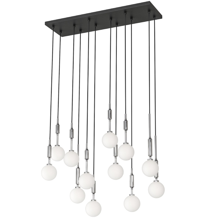 Open Design OR85440 - Luster na sajli ERO 12xG9/8W/230V sjajni krom