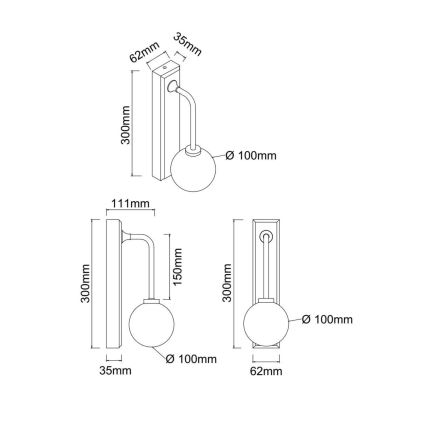 Open Design OR85594 - Kupaonska zidna svjetiljka ERO 1xG9/9W/230V IP44 sjajni krom
