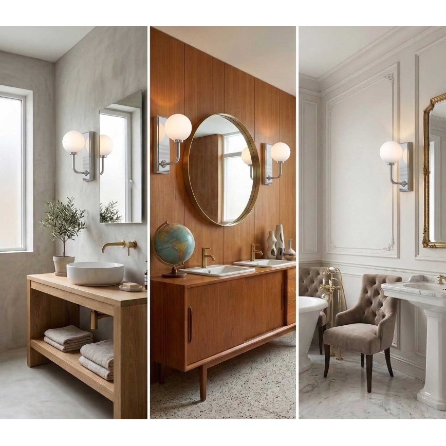 Open Design OR85594 - Kupaonska zidna svjetiljka ERO 1xG9/9W/230V IP44 sjajni krom