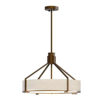 Open Design OR85648 - Luster na štangu DORETTO 4xE27/15W/230V Ø 50 cm smeđa/bež
