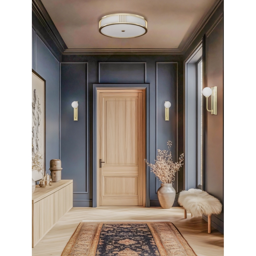 Open Design OR85761 - Stropna svjetiljka SANDRO 4xE14/12W/230V, promjer 50 cm, mesing