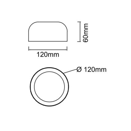 Open Design OR85907 - LED stropna svjetiljka CEDRONE LED/8W/230V 3000/4500/6500K Ø 12 cm bež