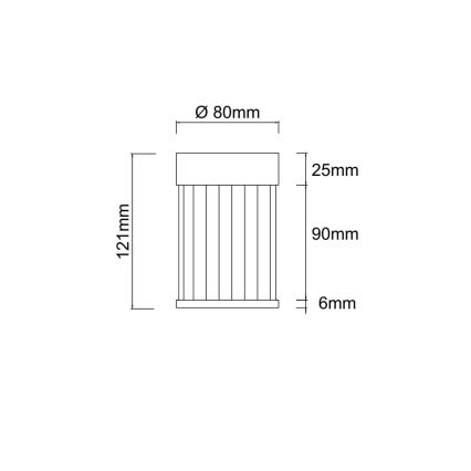 Open Design OR86102 - Spot svjetiljka FIATTO 1xG9/8W/230V crna
