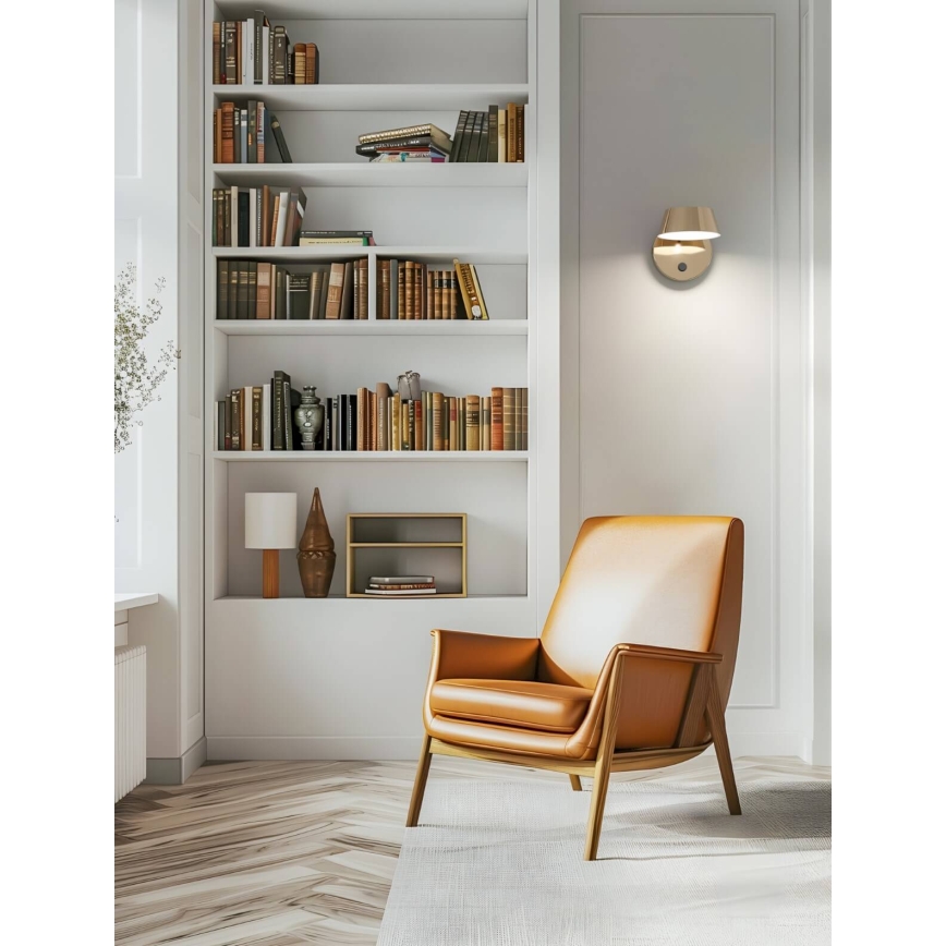 Open Design OR86539 - LED zidna svjetiljka TIMO LED/6W/230V 3000/4500/6500K mesing