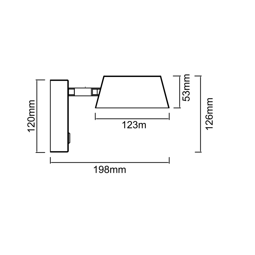 Open Design OR86539 - LED zidna svjetiljka TIMO LED/6W/230V 3000/4500/6500K mesing