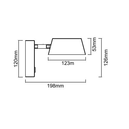 Open Design OR86546 - LED zidna svjetiljka TIMO LED/6W/230V 3000/4500/6500K bež