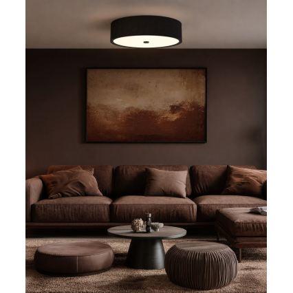 Open Design OR86591 - Stropna svjetiljka ZALINDRO 6xE27/15W/230V Ø 74,5 cm crna