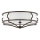 Open Design OR86607 - stropno svjetlo STESSO, 4xE27/12W/230V, promjer 65 cm, smeđe