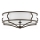 Open Design OR86614 - Stropna svjetiljka STESSO 6xE27/12W/230V, promjer 85 cm, smeđa