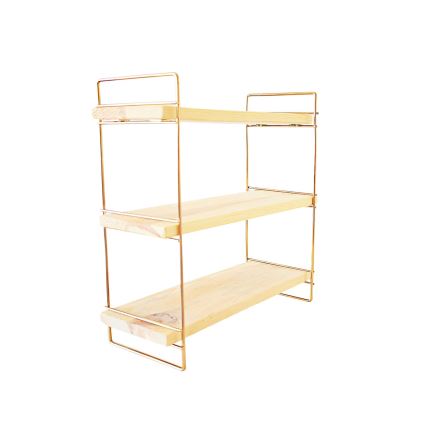Organizator polica 45x40 cm zlatna/smeđa