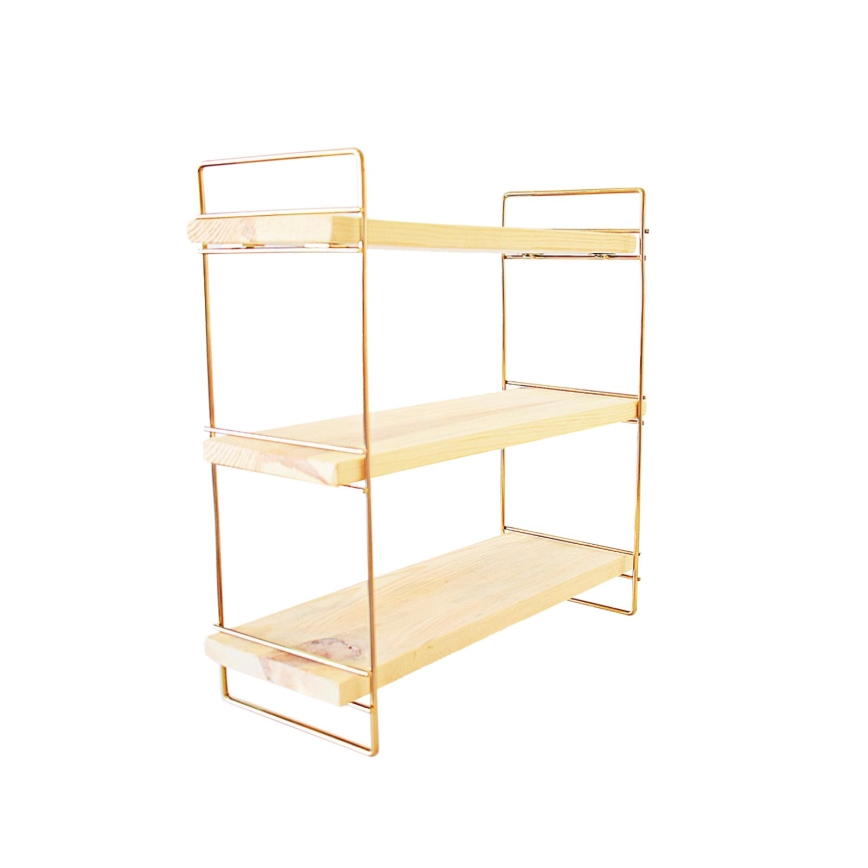 Organizator polica 45x40 cm zlatna/smeđa