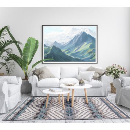 Orijentalni tepih NEPAL 160x230 cm plava/siva/krem
