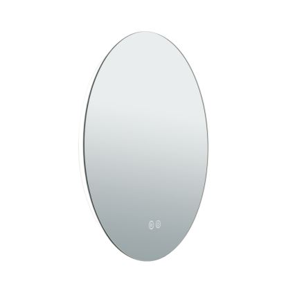 LED Kupaonsko grijano zidno ogledalo s pozadinskim osvjetljenjem FOCUS LED/18W/230V 3000/4200/6000K pr. 45 cm IP44