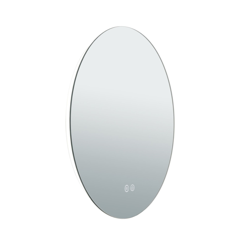 LED Kupaonsko grijano zidno ogledalo s pozadinskim osvjetljenjem FOCUS LED/18W/230V 3000/4200/6000K pr. 45 cm IP44