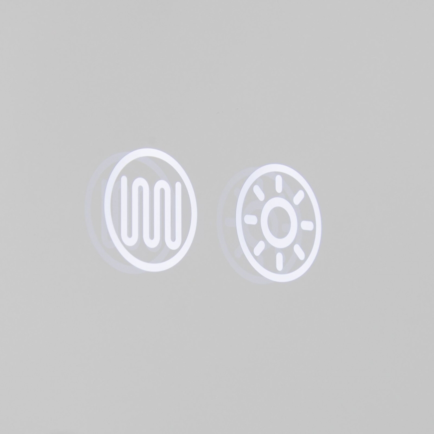 LED Grijano zidno kupaonsko ogledalo s osvjetljenjem FRAME LED/48W/230V 3000/4000/6000K 60x45 cm IP44