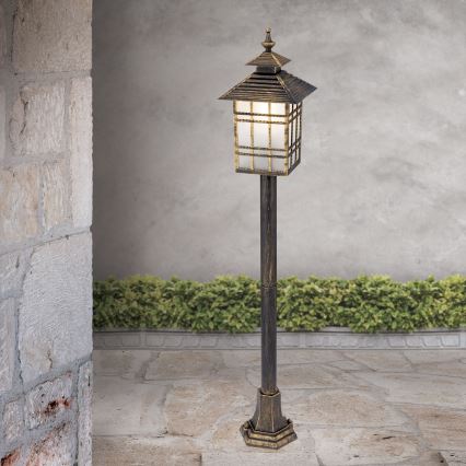 Vanjska lampa KIKO 1xE27/11W/230V IP44 bronca/patina