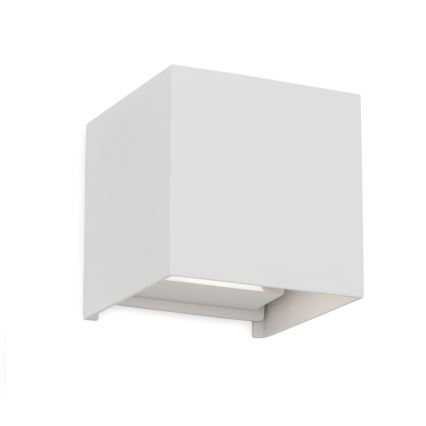 LED Vanjska zidna svjetiljka CUBE 2xLED/3W/230V IP54 bijela