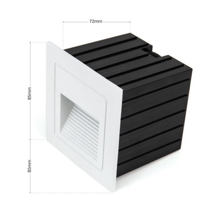 LED Ugrađena svjetiljka LORO LED/2W/230V IP65 bijela