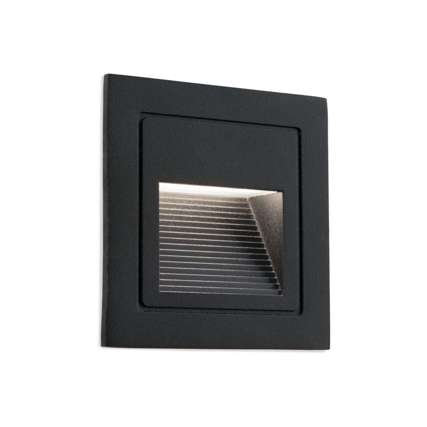 LED Ugradbena svjetiljka LORO LED/2W/230V IP65 crna