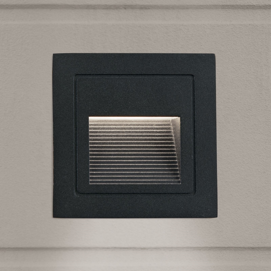 LED Ugradbena svjetiljka LORO LED/2W/230V IP65 crna