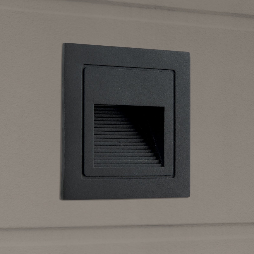 LED Ugradbena svjetiljka LORO LED/2W/230V IP65 crna
