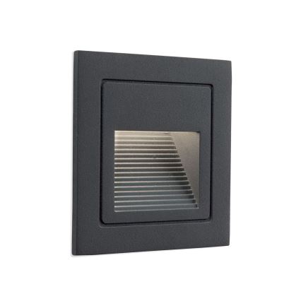 LED Ugradbena svjetiljka LORO LED/2W/230V IP65 antracit