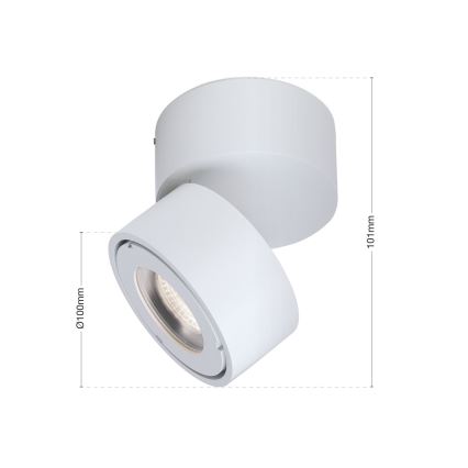 LED Prigušiva kupaonska reflektorska svjetiljka HARVEY LED/15W/230V IP65 bijela