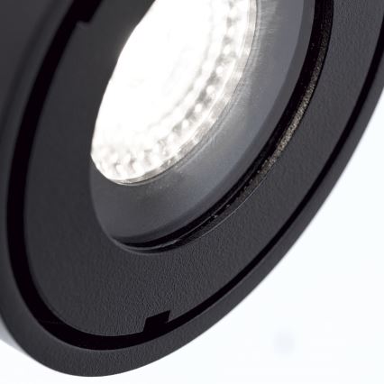 LED Prigušiva kupaonska reflektorska svjetiljka HARVEY LED/15W/230V IP65 crna