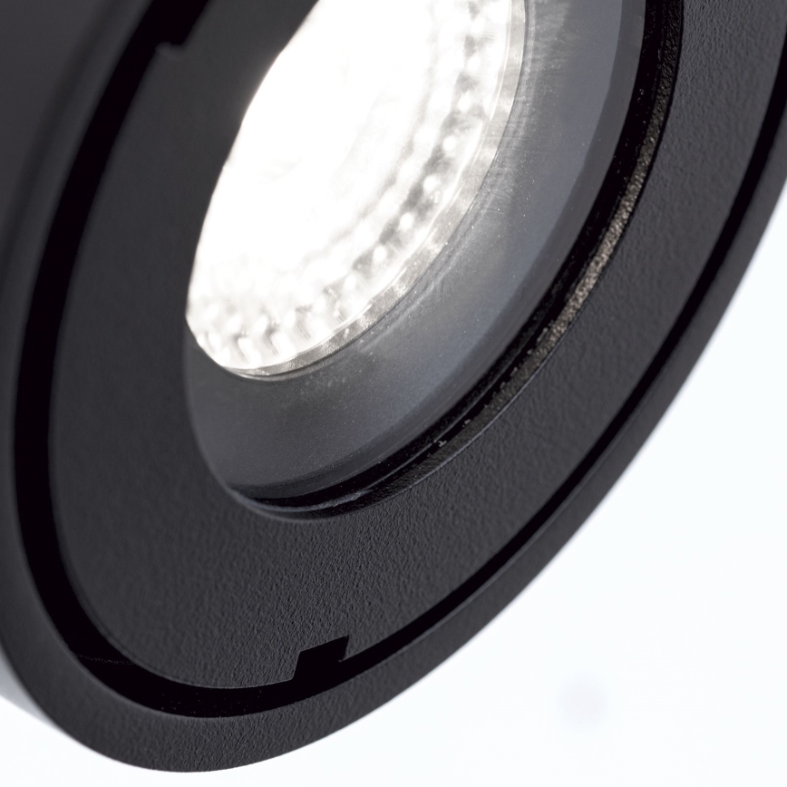 LED Prigušiva kupaonska reflektorska svjetiljka HARVEY LED/15W/230V IP65 crna
