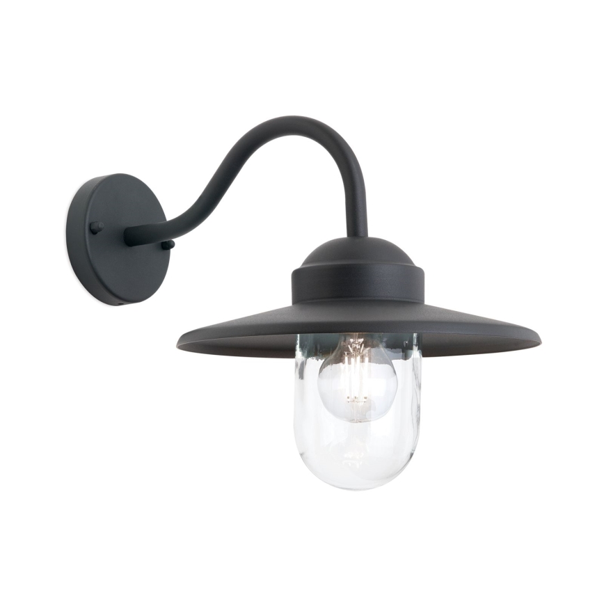 Vanjska zidna lampa EDWARD 1xE27/60W/230V IP44 crna