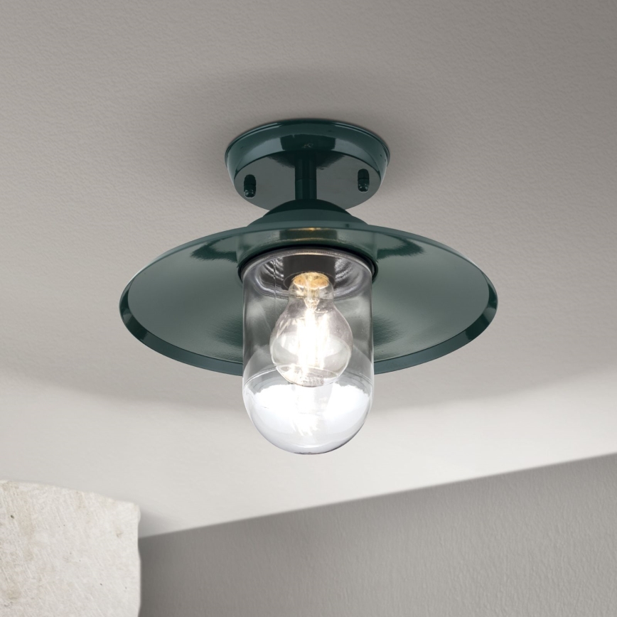 Vanjski nadgradni luster EDWARD 1xE27/60W/230V IP44 zelena