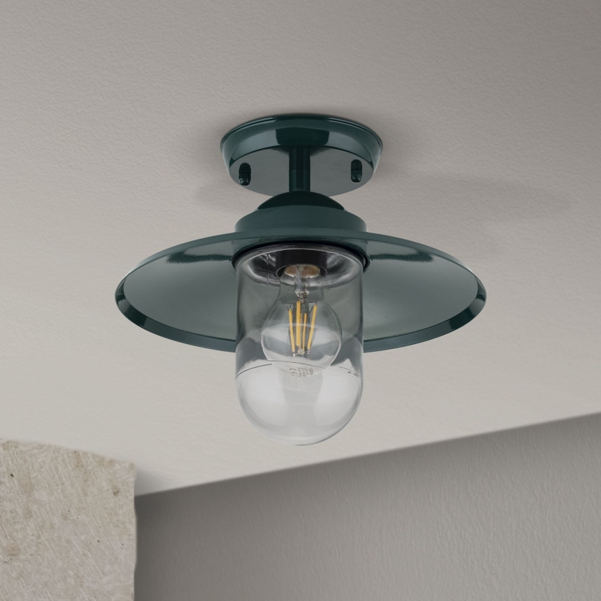 Vanjski nadgradni luster EDWARD 1xE27/60W/230V IP44 zelena