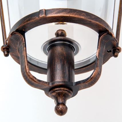 Vanjska zidna lampa KENZO 1xE27/100W/230V IP44 bronca/patina